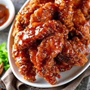 Golden Sticky Chicken Tenders Recipe