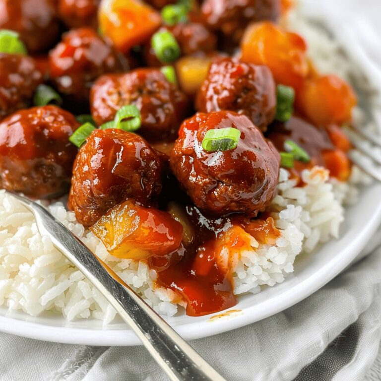 Sizzling Tropical Bbq Meatball Feast Recipe