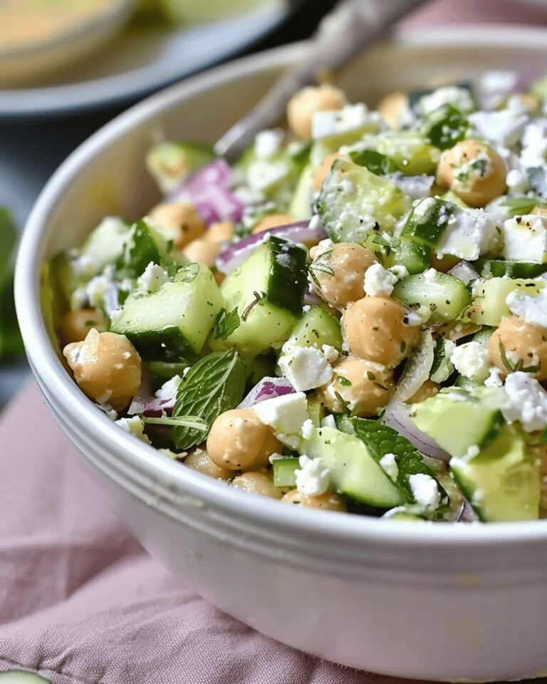 Vibrant Chickpea, Cucumber, and Feta Salad Recipe