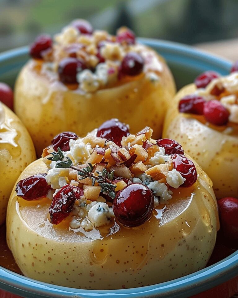 Baked Apples With Blue Cheese And Honey Delight Recipe