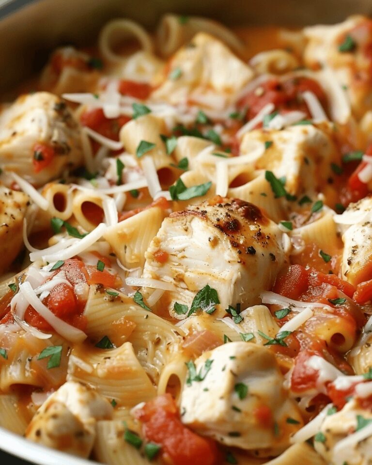 One-Pot Cheesy Chicken Pasta Delight Recipe