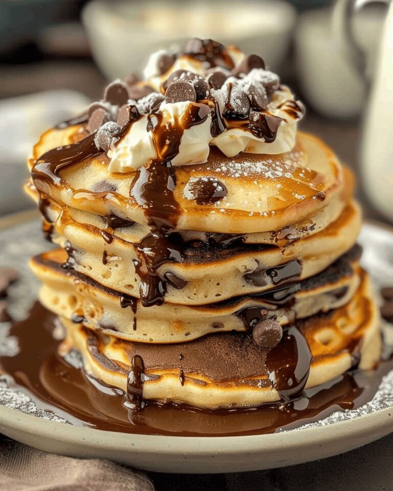 Fluffy Chocolate Chip Delight Pancakes Recipe
