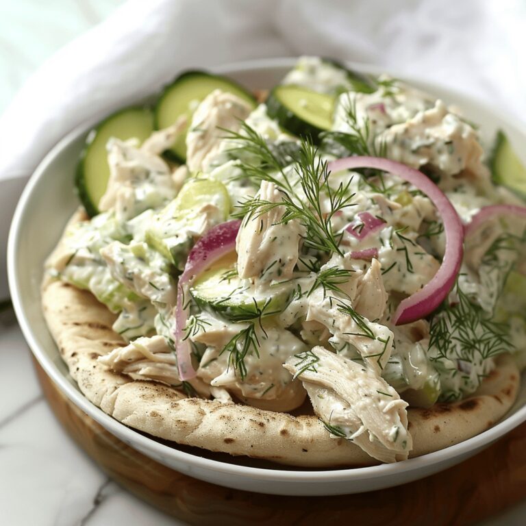 Mediterranean Tzatziki Chicken Salad Recipe