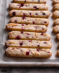 Buttery Orange Cranberry Shortbread Cookies Recipe