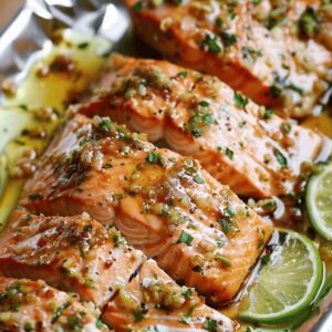 Honey Lime Garlic Butter Salmon Recipe