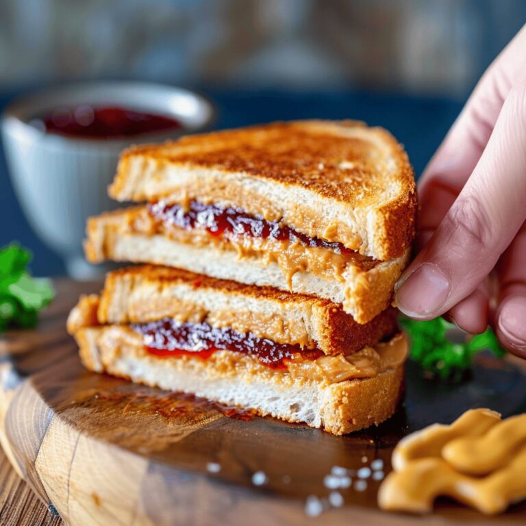 Air Fryer Peanut Butter And Jelly Sandwich Recipe