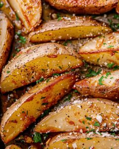 Golden Baked Potato Wedges Recipe
