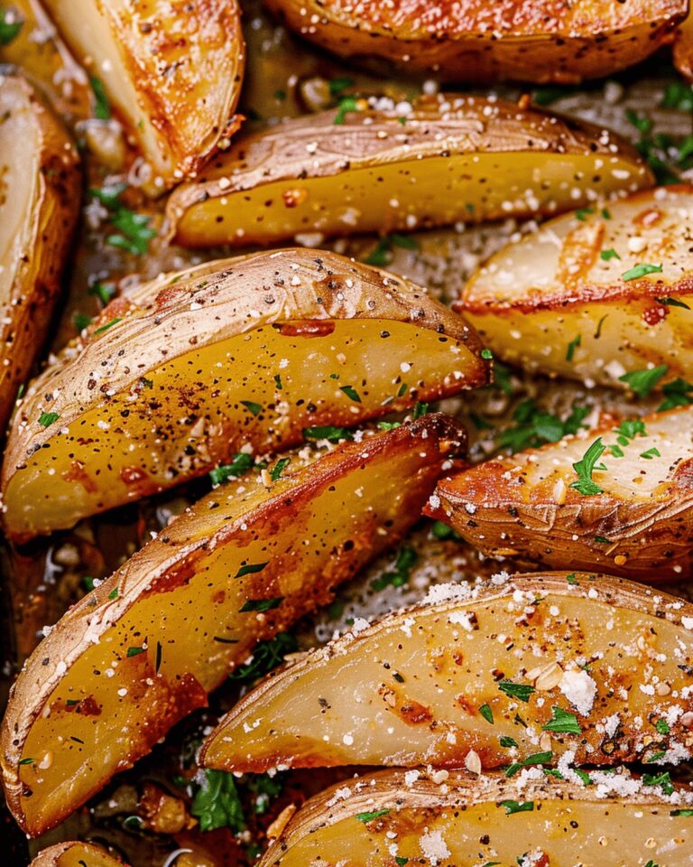Golden Baked Potato Wedges Recipe