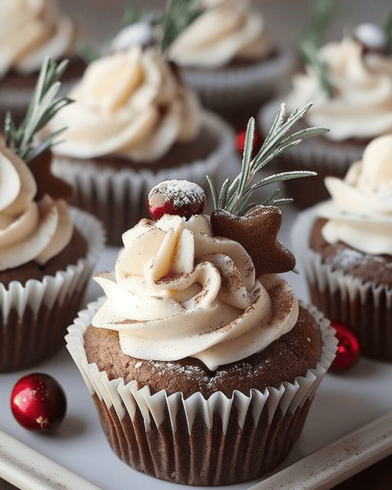 Gingerbread Delight Cupcakes With Spiced Cream Cheese Frosting Recipe