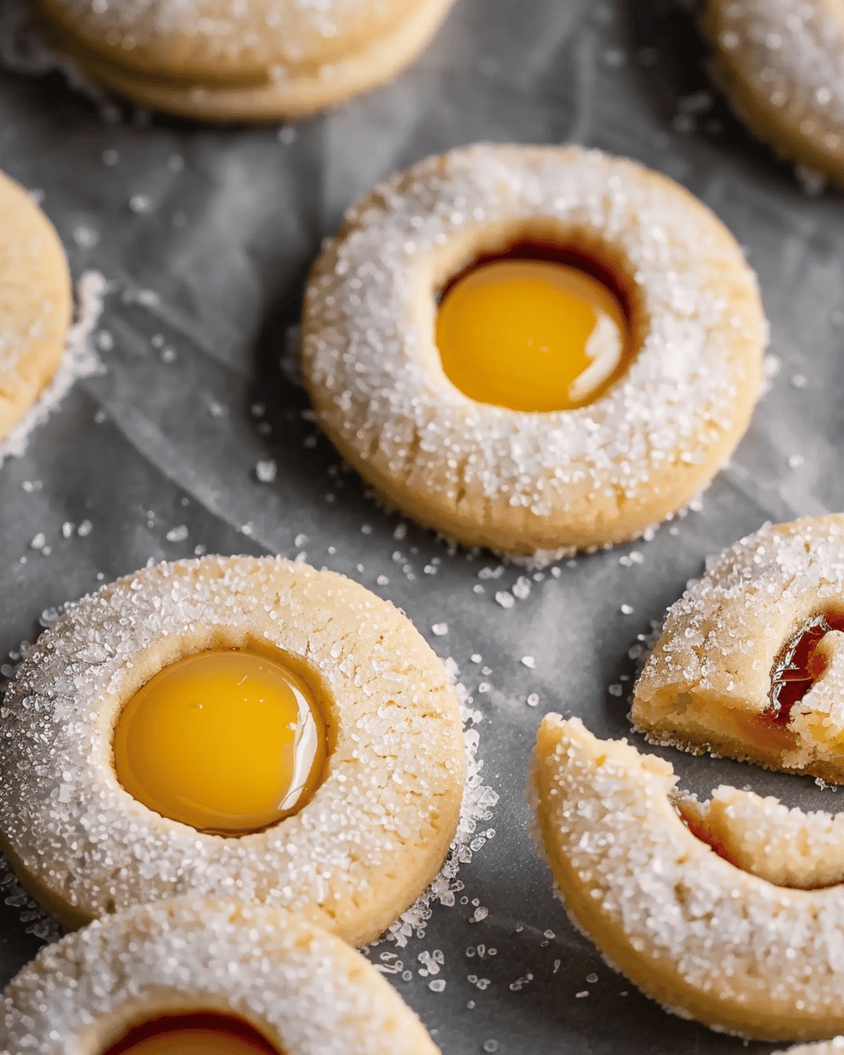 Sweet Egg-Shaped Linzer Cookies Recipe