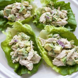 Avocado Chicken Salad Lettuce Wraps Recipe