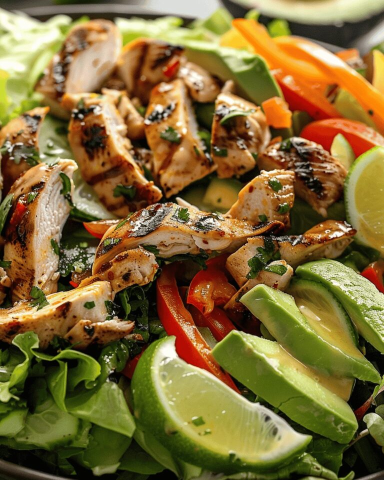 Tantalizing Grilled Chili Lime Chicken Fajita Salad Recipe