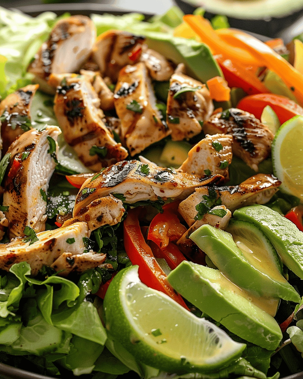Tantalizing Grilled Chili Lime Chicken Fajita Salad Recipe