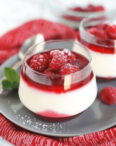 Vibrant Lime And Raspberry Panna Cotta Recipe