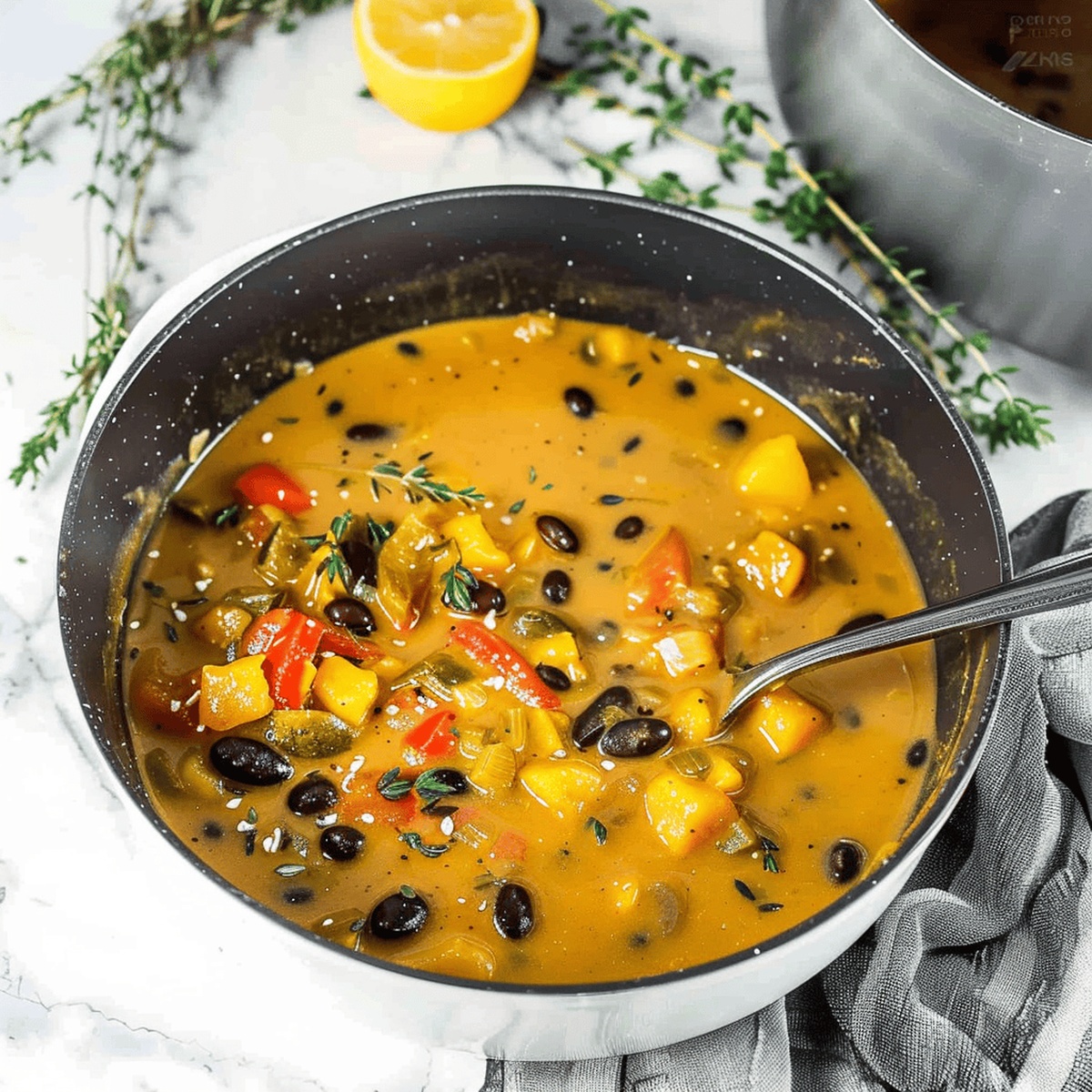 Hearty Black Bean Butternut Squash Stew Recipe