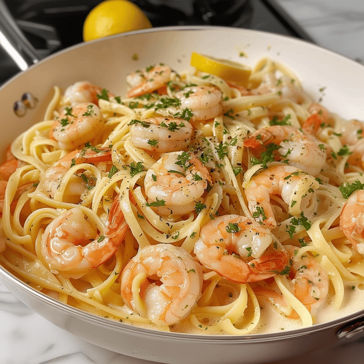 Lemon Shrimp Pasta Recipe