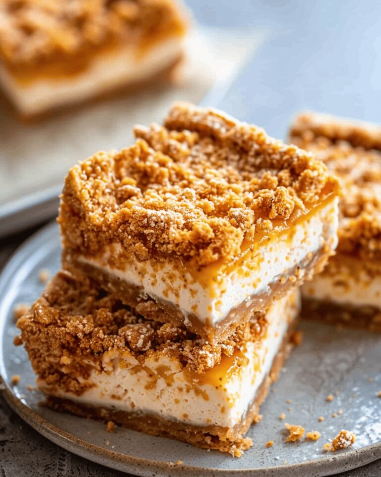 Velvety Butterscotch Graham Cracker Cheesecake Bars Recipe