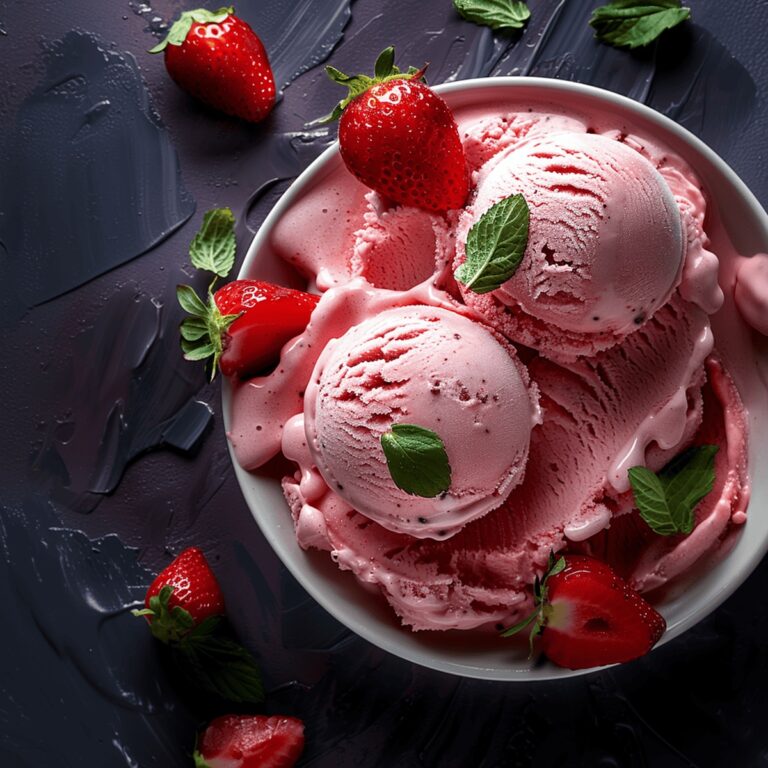Velvety Strawberry Ice Cream Recipe
