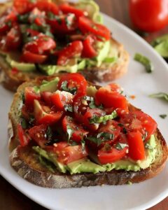Vibrant Avocado and Tomato Toast Recipe
