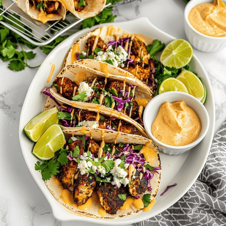 Crispy Blackened Fish Tacos Recipe