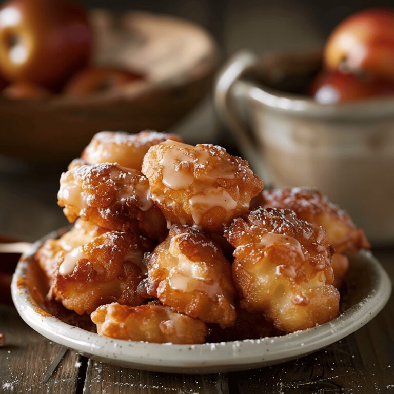 Delightful Mini Apple Fritters With Cider Glaze Recipe