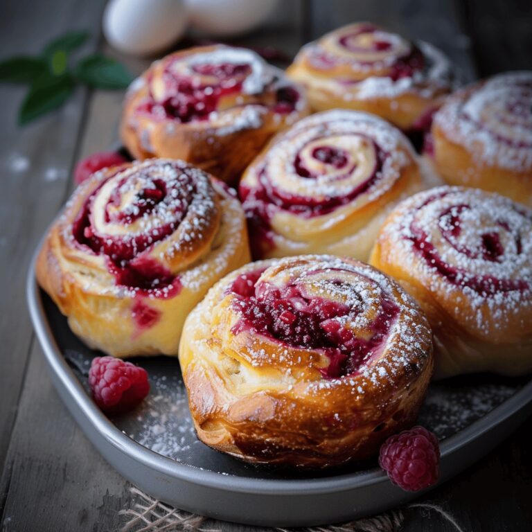Raspberry Custard Buns Recipe