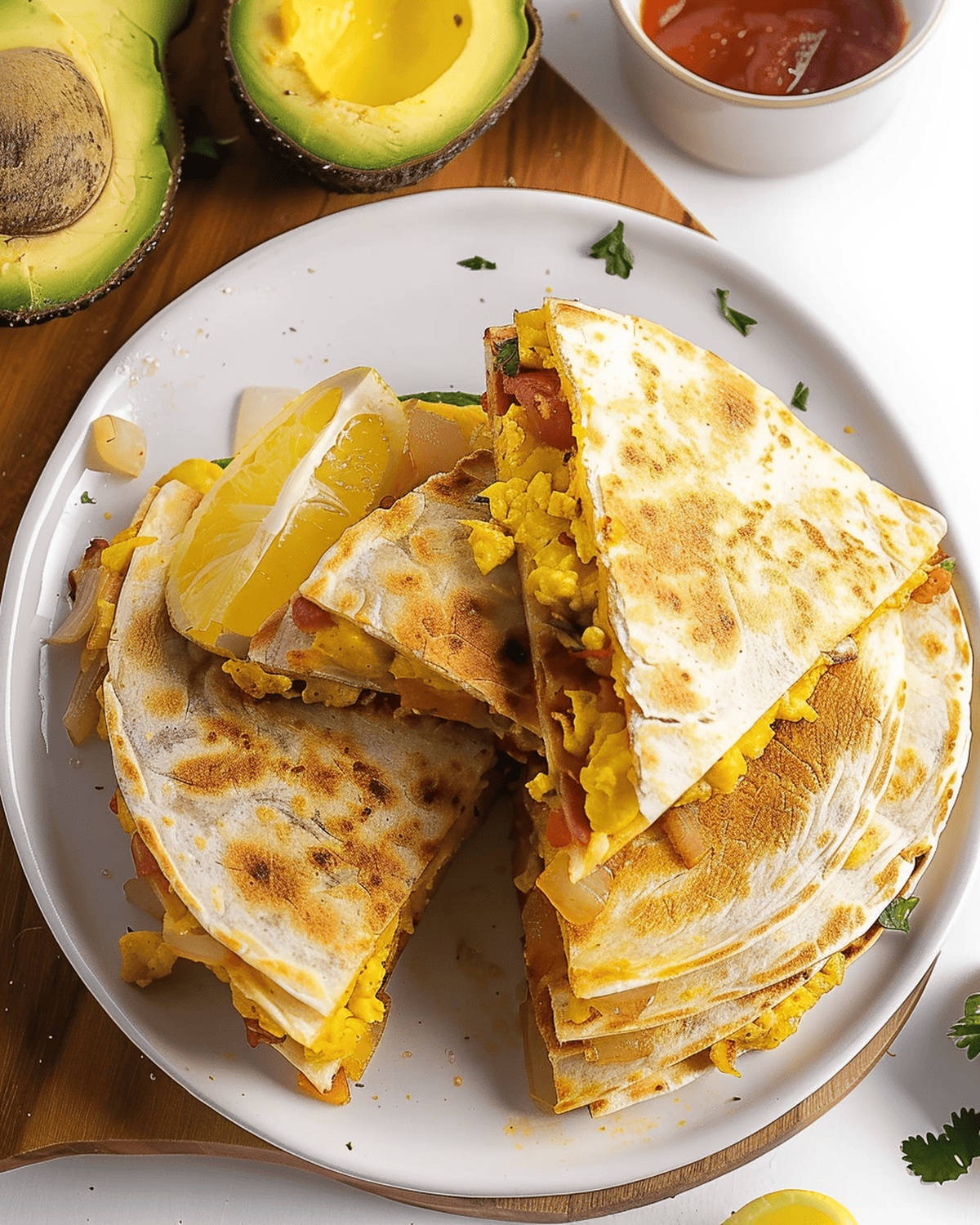 Cheesy Breakfast Quesadilla Recipe