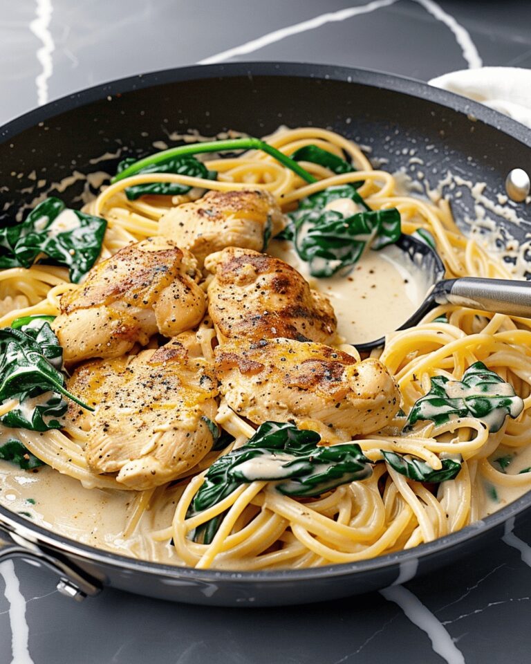 Velvety Chicken Florentine Pasta Recipe