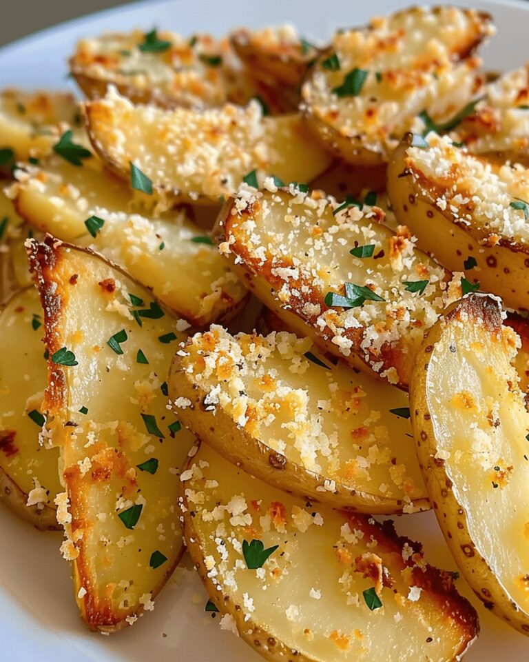 Herbed Garlic Parmesan Potato Wedges Recipe