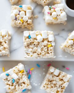 Festive Eggnog Rice Krispie Treats Recipe