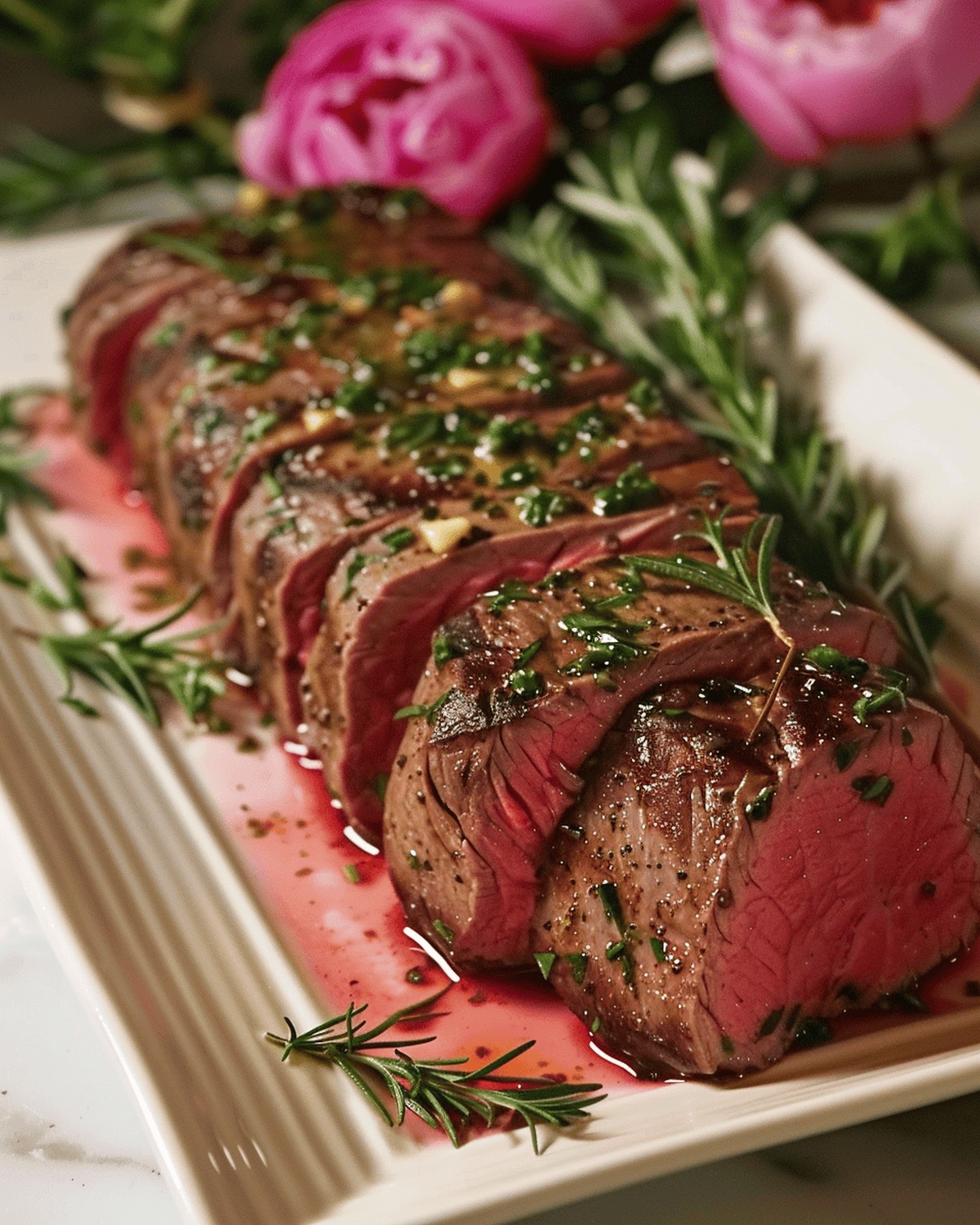 Savory Herb-Butter Roast Beef Tenderloin Recipe