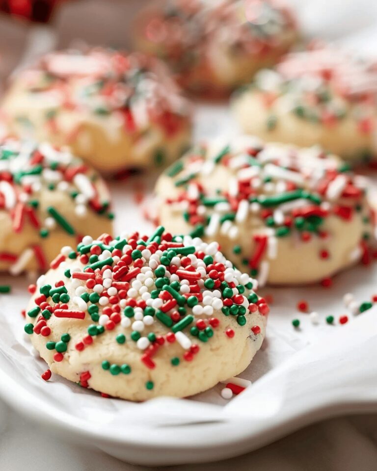 Festive Pudding Cookies With Sprinkles Recipe