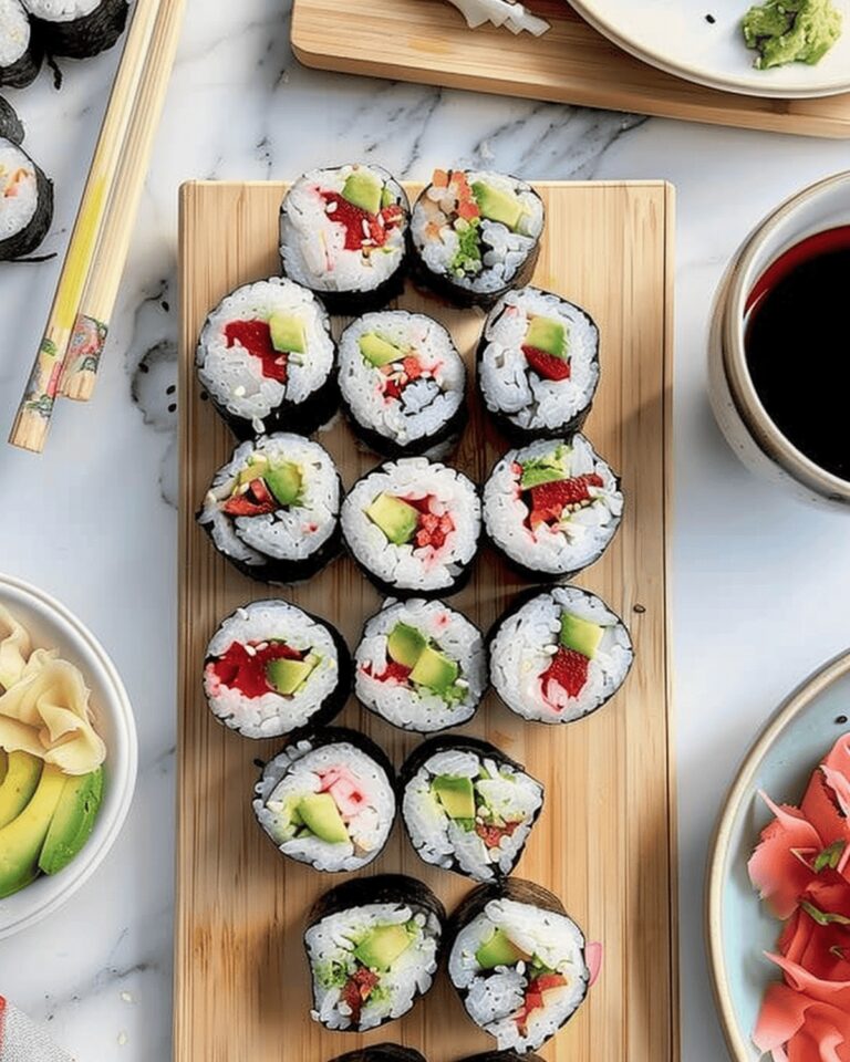 Colorful Chioggia Beet And Avocado Sushi Rolls Recipe