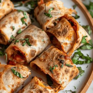 Crispy Air Fryer Tortilla Pizza Rolls Recipe