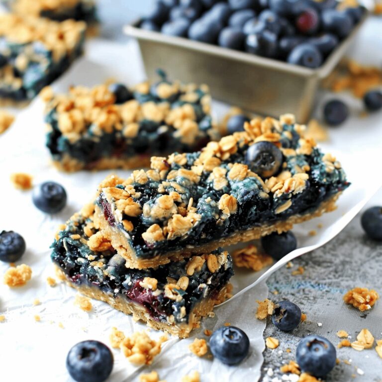 Blueberry Oatmeal Breakfast Bars Recipe