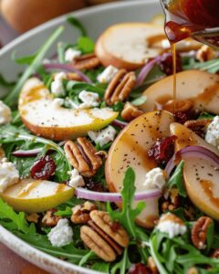 Pear And Arugula Delight With Balsamic Dressing Recipe