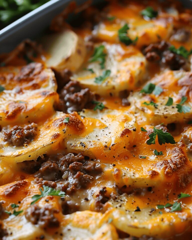 Cheesy Beef And Potato Bake Recipe