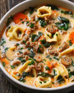 Rustic Sausage Tortellini Soup Recipe