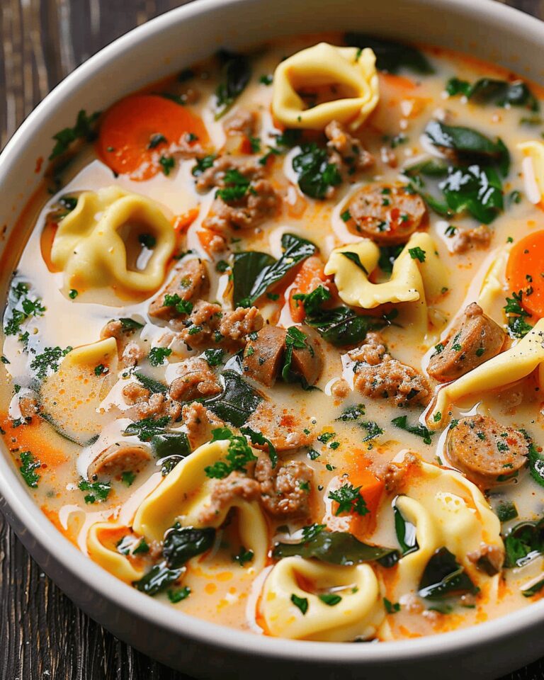 Rustic Sausage Tortellini Soup Recipe