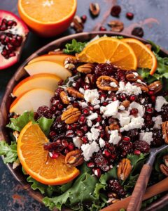 Festive Winter Greens Salad Recipe
