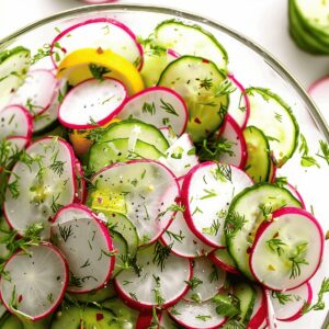 Crisp Cucumber Radish Salad Recipe