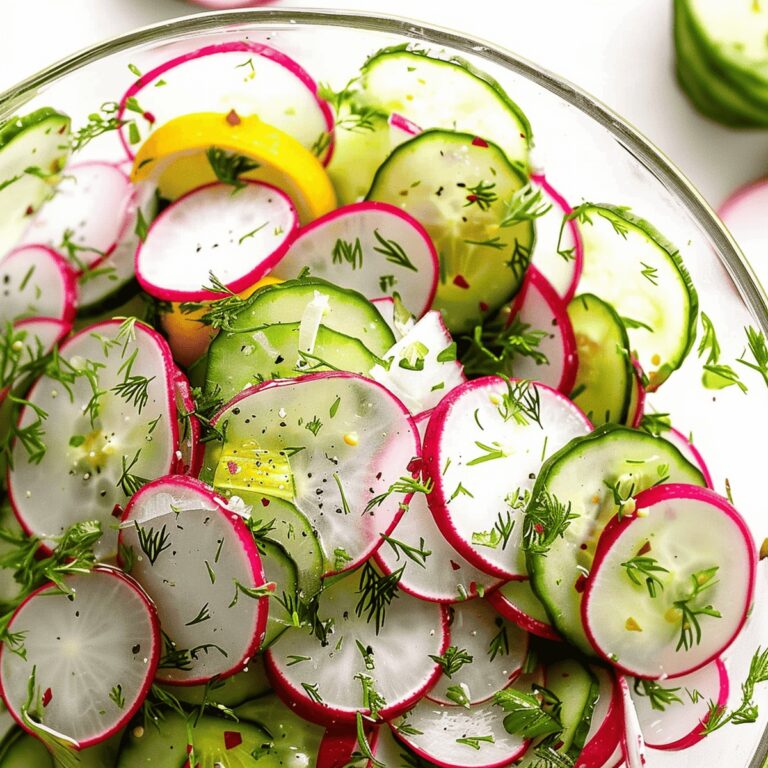 Crisp Cucumber Radish Salad Recipe