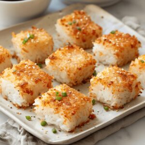 Crispy Sushi Rice Squares Recipe