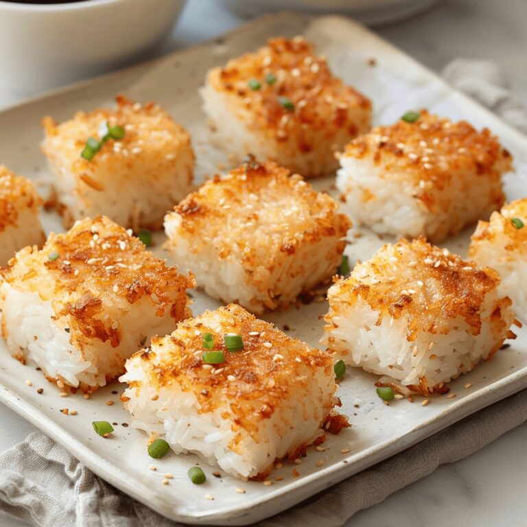 Crispy Sushi Rice Squares Recipe