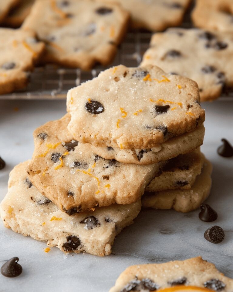 Orange Chocolate Chip Shortbread Recipe