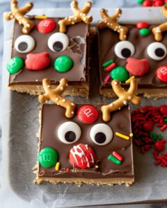 Reindeer Peanut Butter Chocolate Delight Bars Recipe