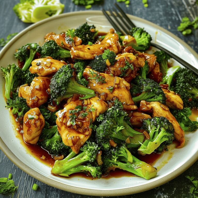 Chicken With Broccoli In Savory Sauce Recipe