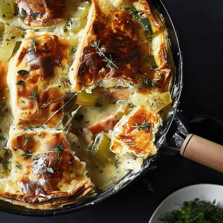 Rustic Chicken Pot Pie With Leeks And Thyme Recipe