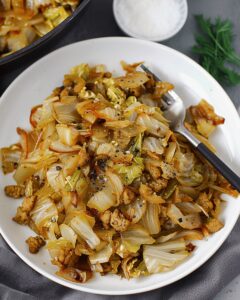 Vegan Cabbage And Soy Curl Stir-Fry Recipe