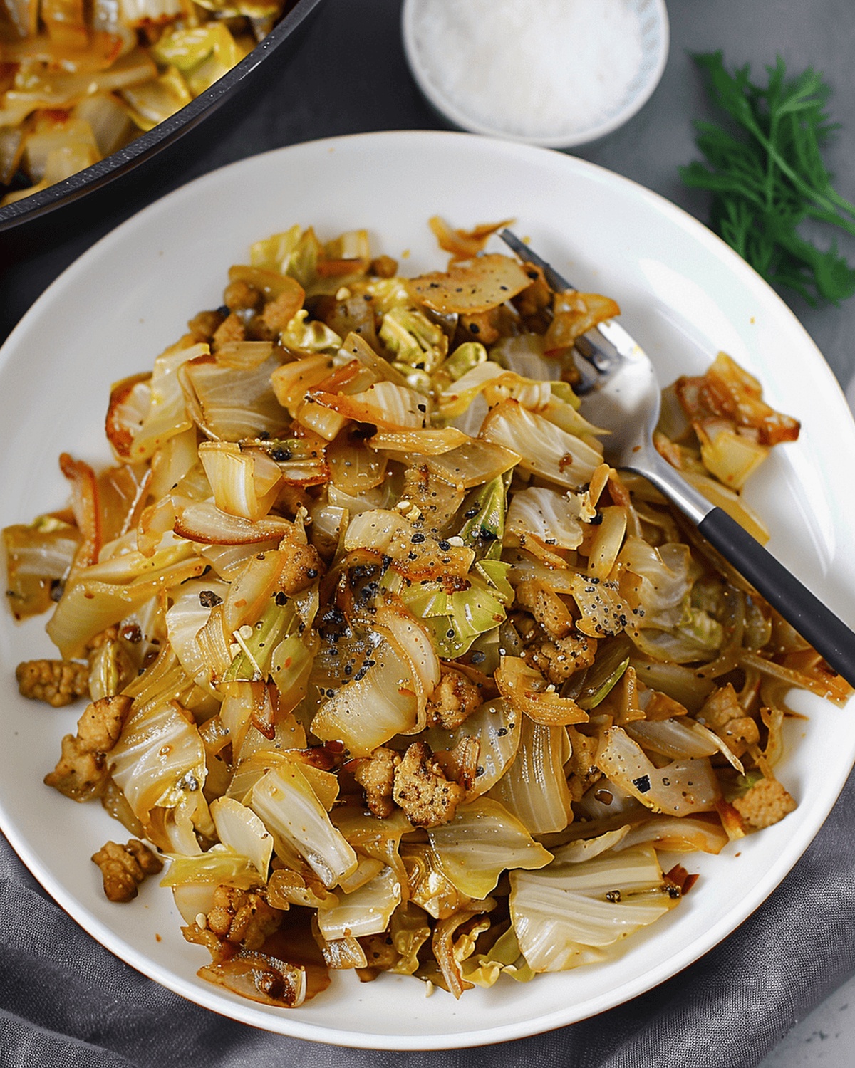 Vegan Cabbage And Soy Curl Stir-Fry Recipe